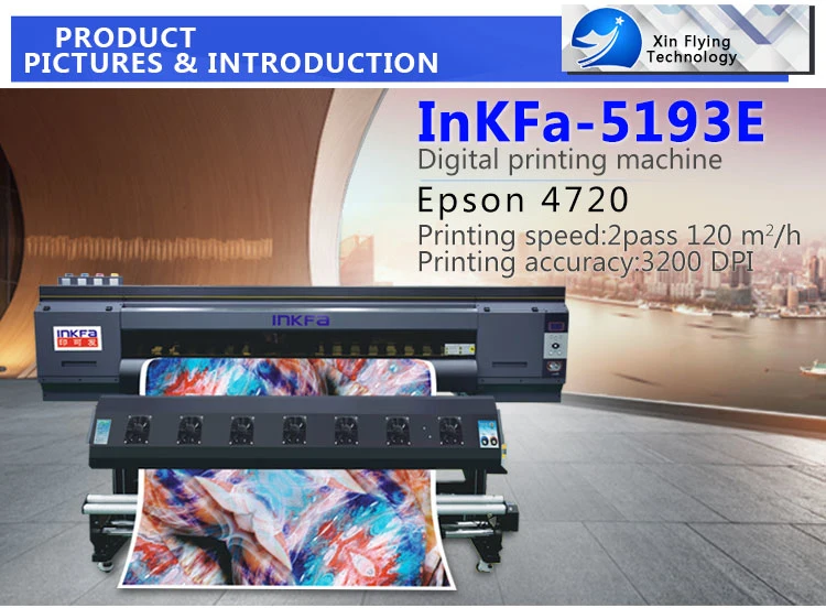 4720 Head Digital Printer Digital Sublimation Textile Belt Printer Fabric