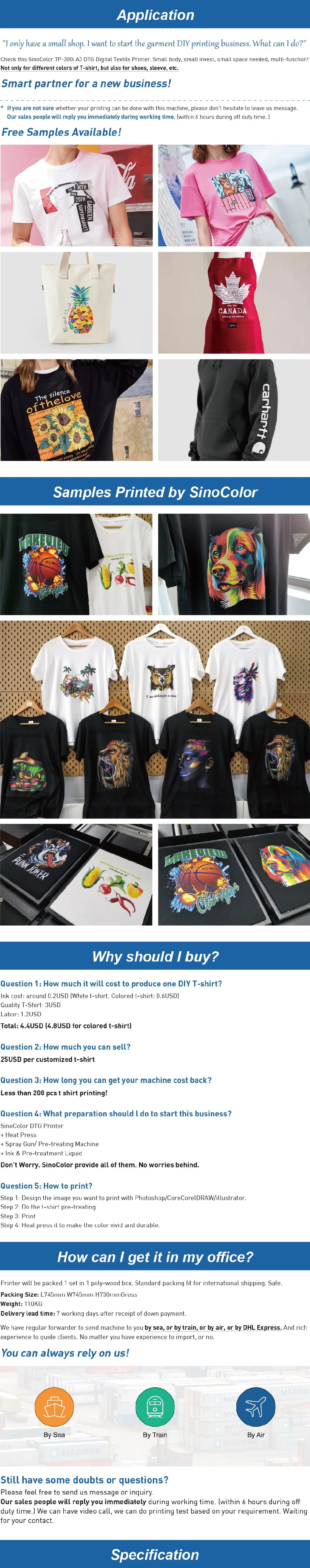 Factory Supply Two Heads Automatic Digital Custom Full Color Garment T Shirt Printing Machine Price