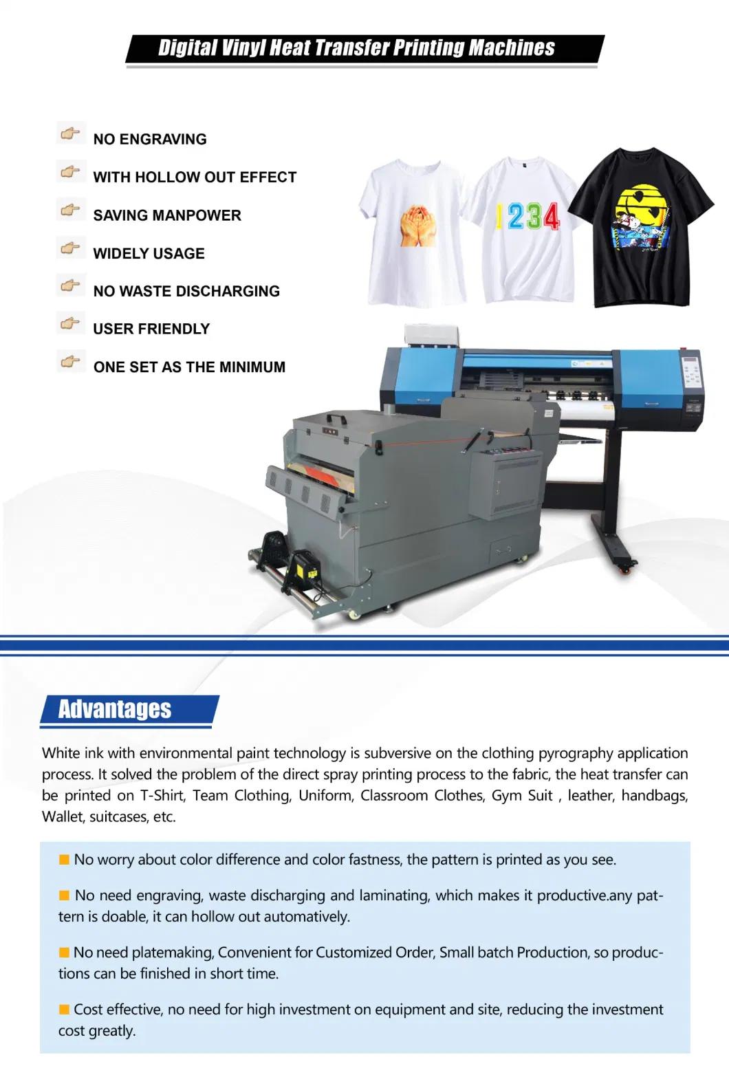 Dtf Printer Direct to Garment Printer Automatic Digital T Shirt Printing Machine