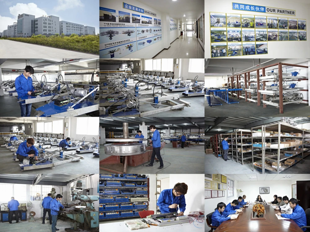 Spg Automatic Series Rotary Garments Rop T Shirt Textile Clothes Sheet Screen Printing Machine with Ce Certificate