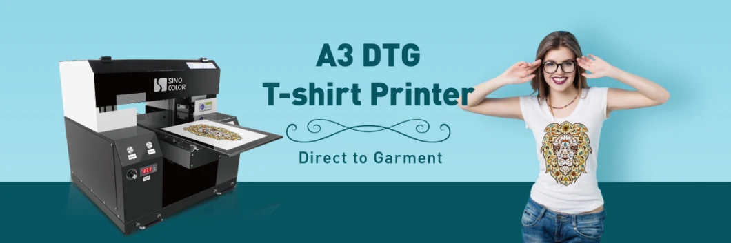 2020 New Multicolor A3 Size Double Heads 30X40cm Digital Textile DTG Printer for T-Shirt